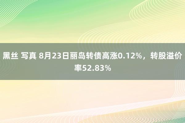 黑丝 写真 8月23日丽岛转债高涨0.12%，转股溢价率52.83%