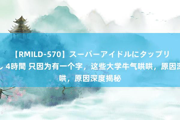 【RMILD-570】スーパーアイドルにタップリ生中出し 4時間 只因为有一个字，这些大学牛气哄哄，原因深度揭秘